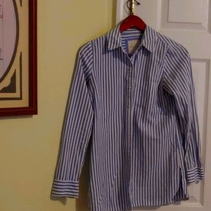 Women poplin long sleeve shirt